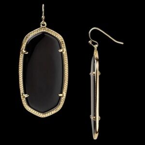 Kendra Scott Danielle Gold Earrings in Black Onyx